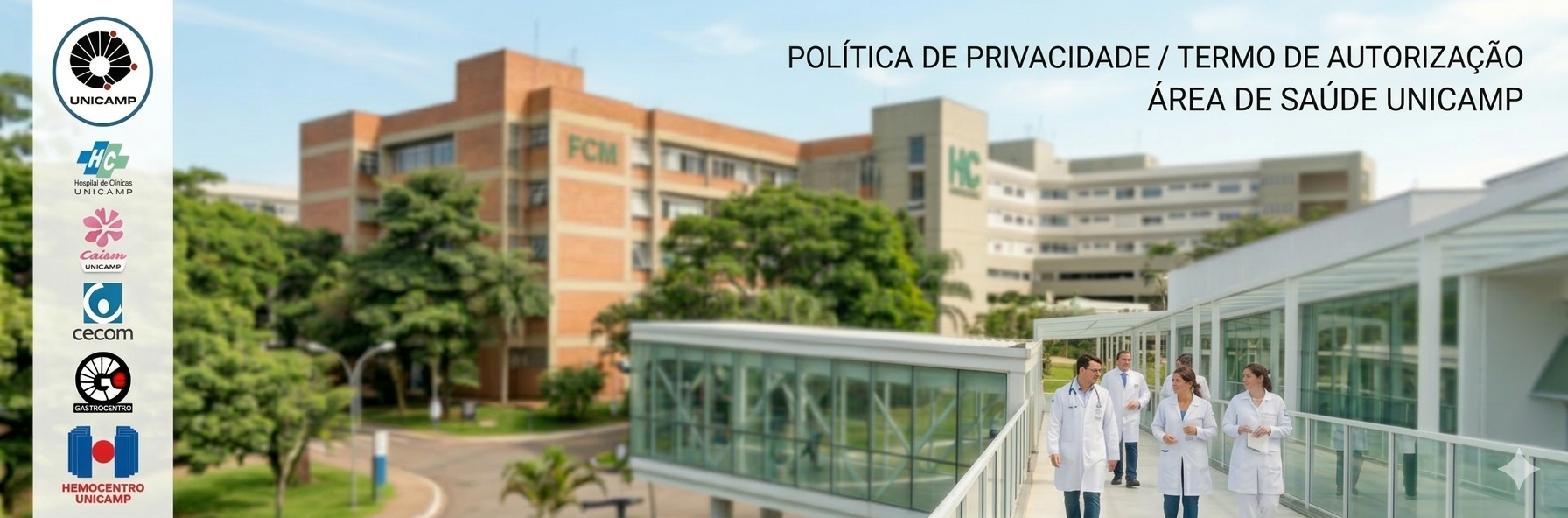 Cabeçalho Área de Saúde Unicamp